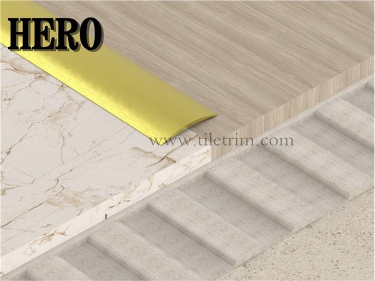 Different Height Brass Transition Strip