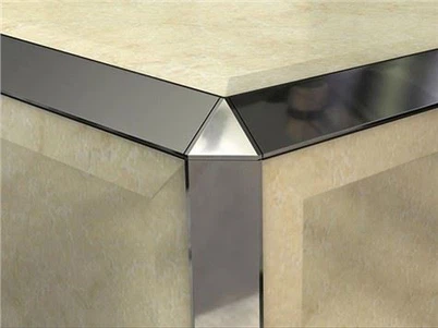 Trim Ubin Aluminium Sudut Segitiga