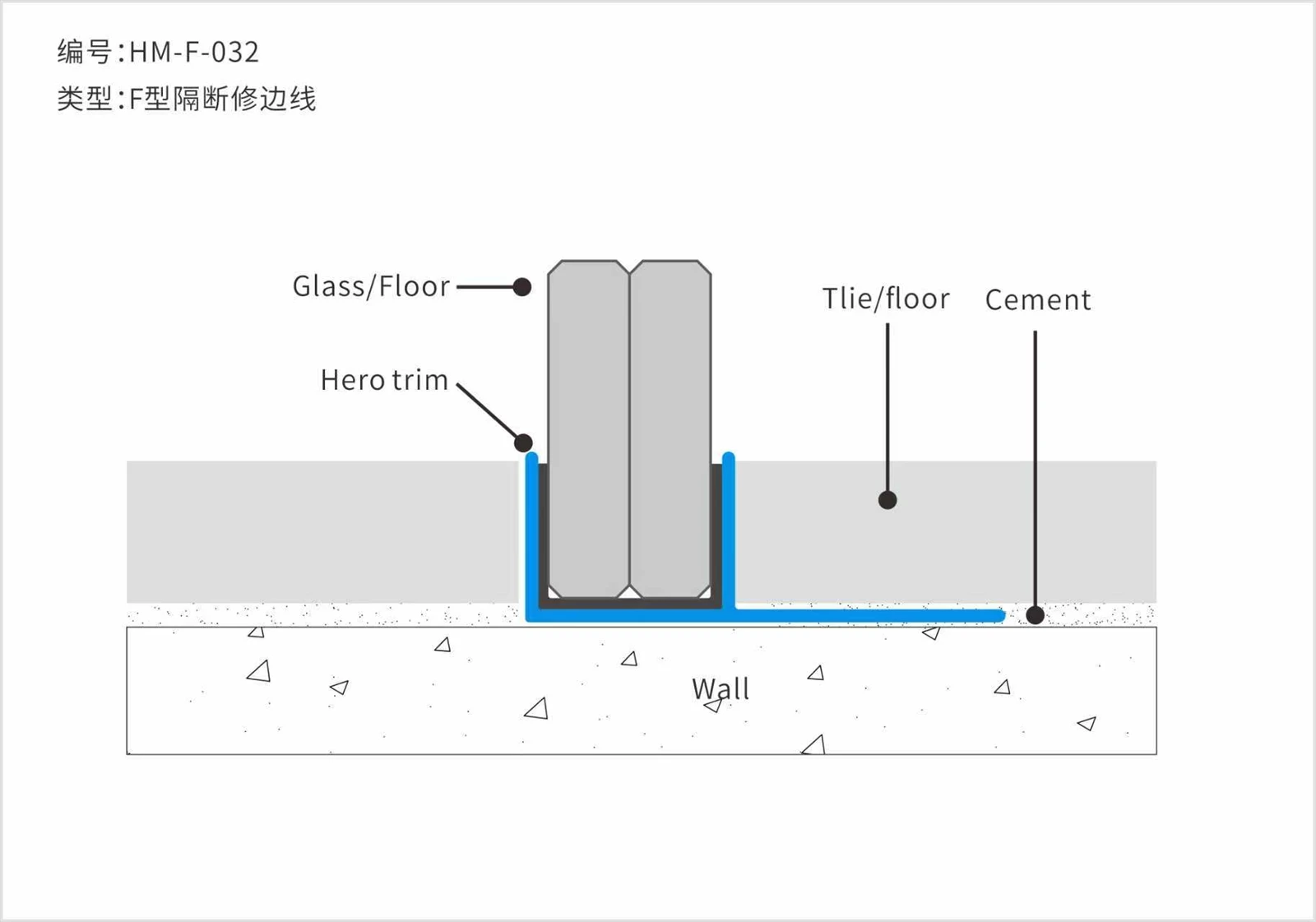 HM-F-032 Aluminum Shadow Gap HM-F-032 Aluminum Shadow Gap