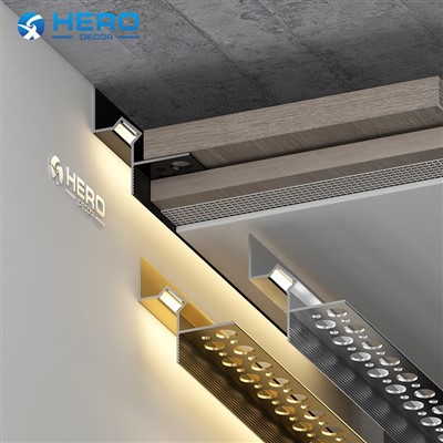 Profil Celah Bayangan Plafon Aluminium