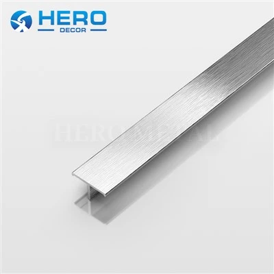 Aluminium T bentuk ubin strip dinding lantai trim